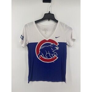 Women's Nike Athletic Cut Tee Chicago Cubs T-Shirt Size Medium